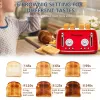 4 Slice Retro Style Toaster, Dual Control Toaster, 6 Browning Settings