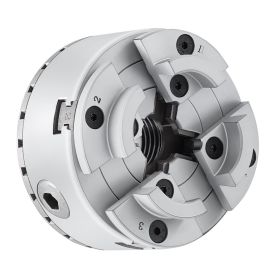 KP96 Lathe Chuck, 4-Jaw 3.75" Diameter, Metal Lathe Chuck Turning Machine Accessories, Self-centering Tool, for Lathe, Precision Machining